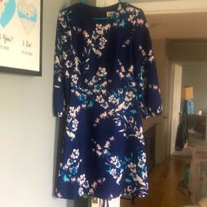 Floral long sleeve dress mid length
